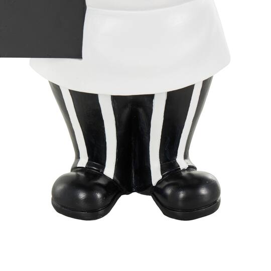 14.5" White with Chalkboard Polystone Chef Decorative Figurine Sculpture